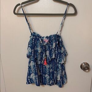 Lilly Pulitzer Blue Jellyfish Tank Top